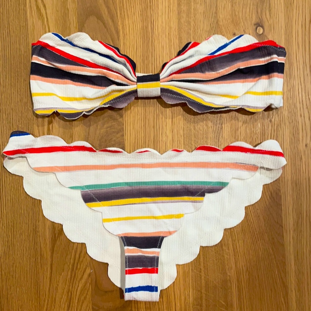 Marysia, Antibes Bikini Top and Bottom, Size M top, Size L bottom